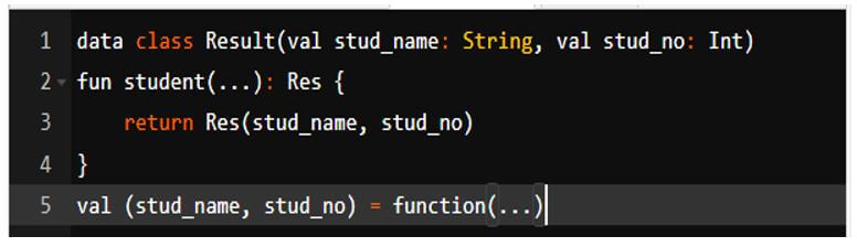 data classes automatically declare the component function (N)