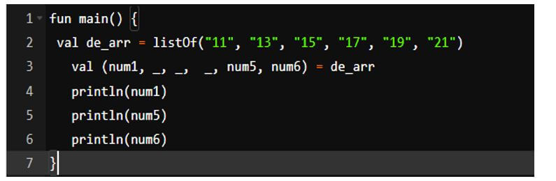skip a variable element