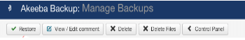 Joomla Backup ty