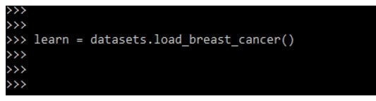 loading the dataset name as breast_cancer