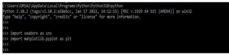 importing the seaborn package