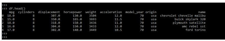 checking the data of the loaded data set