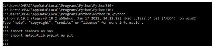 import the package of seaborn and matplotlib