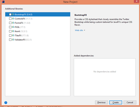 Create IntelliJ JavaFX 4