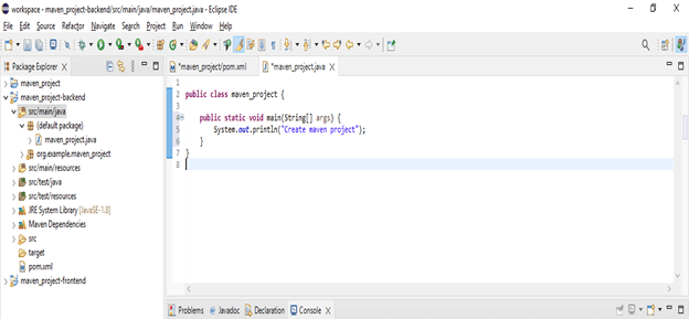 write code and run the project