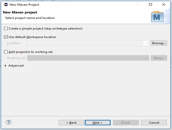 Define project workspace
