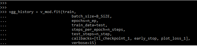 Feature extraction pretrained layers