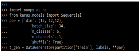 keras and numpy model