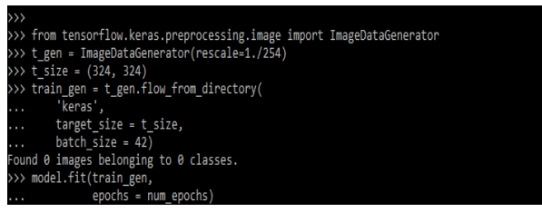 Creating Keras Generator