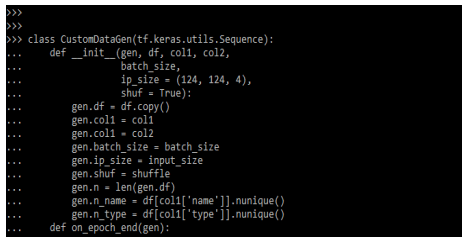custom Keras Generator