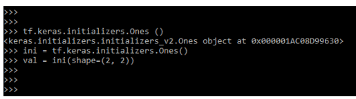 Keras Initializers - One value