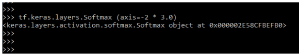 Keras Softmax 6
