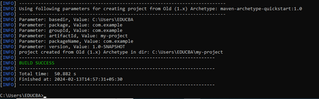 Maven Quickstart Archetype 1