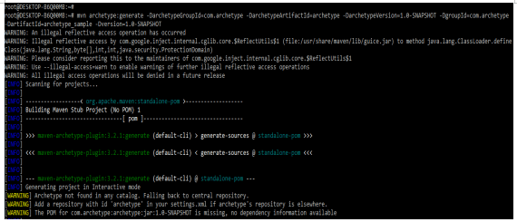 Maven Quickstart Archetype 12