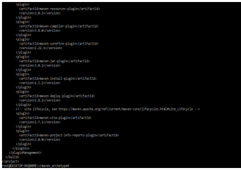 Maven Quickstart Archetype 9