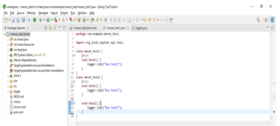 After adding the surefire plugin