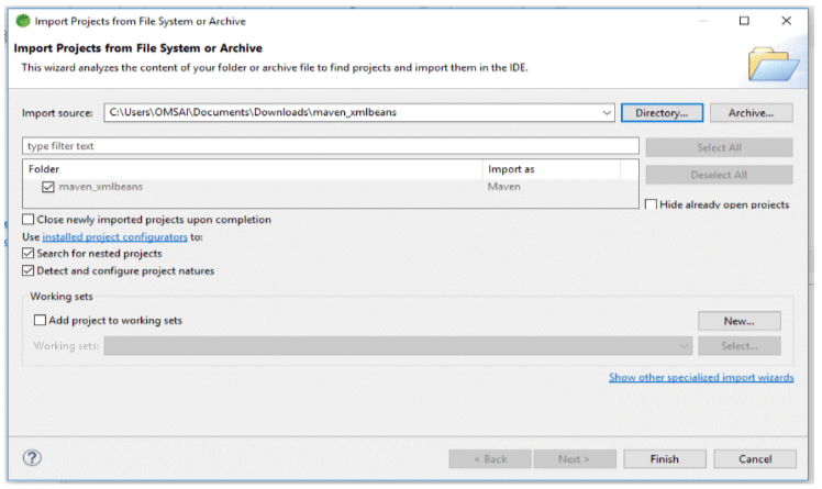 downloading and extracting the project
