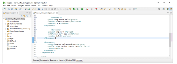 adding the slf4j dependency