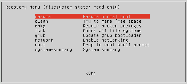 After entering the boot