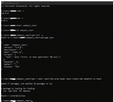 Webpack for React - dependencies