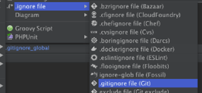 gitignore file