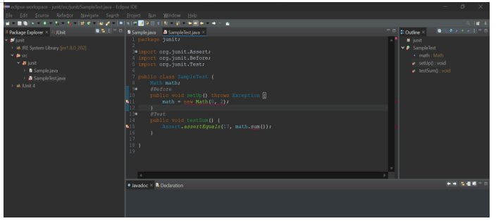 testing the functionality