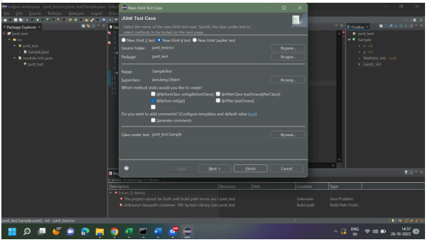Java Unit Testing Setup