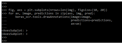 Keras OCR - Plotting