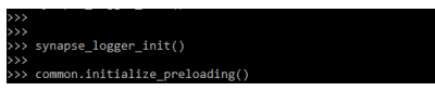 initializing and preloading the libraries
