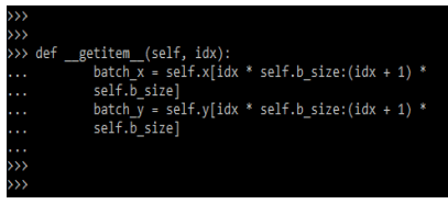 Keras Utils Sequence getitem method
