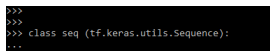 Keras Utils Sequence - Class