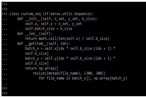 Keras Utils Sequence Structure