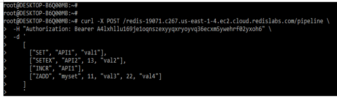 Redis API Pipelining