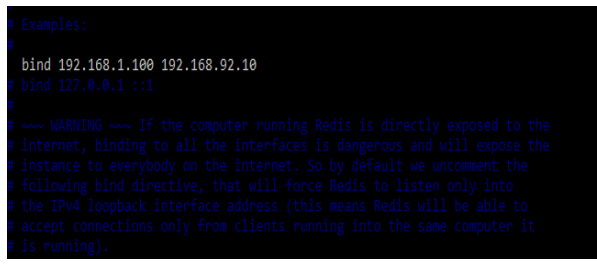 Editing the Bind Address