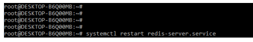 restart the redis server