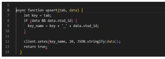 need to create the upsert function
