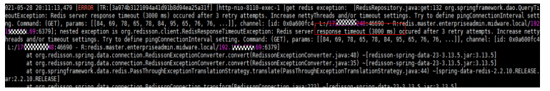 Redis Timeout Error
