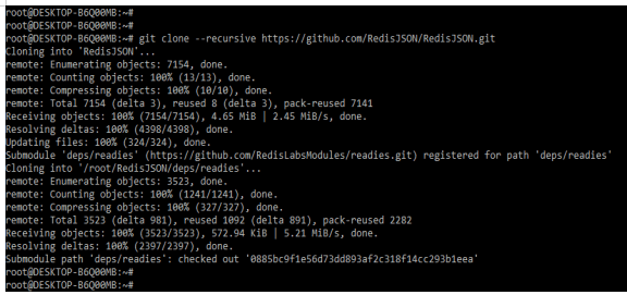 RedisJSON - downloading the repository