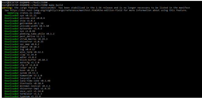 RedisJSON - make build command