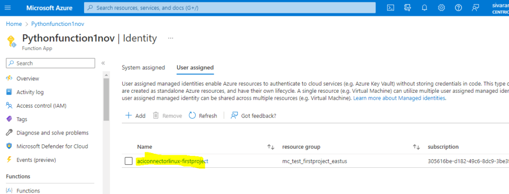 Azure Functions Authentication Added