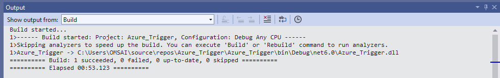 running the function code