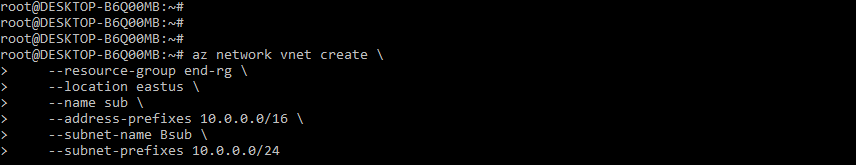 creating virtual network