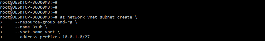 Azure Service Endpoint - Bastion subnet