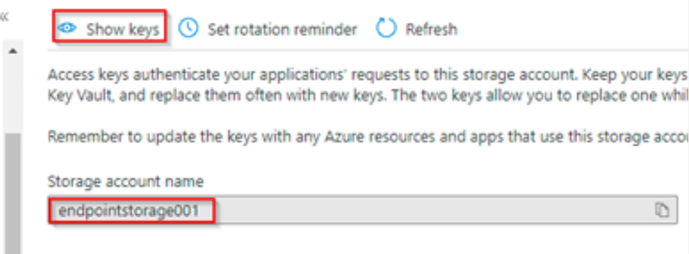 Azure Service Endpoint - Using Storage Explorer