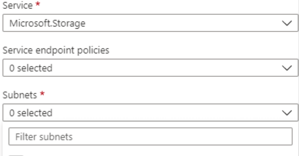 selecting the subnet