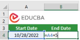Date Ranges in Excel - Date Range 2