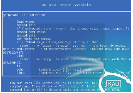 Update the grub entries