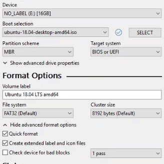 Kali Linux XFCE Format