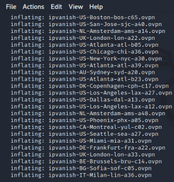 Kali Linux XFCE result