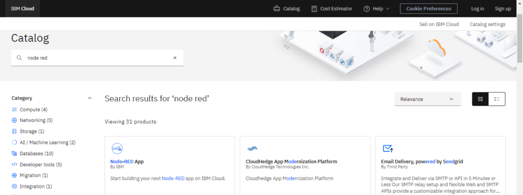 Node RED WebSocket - IBM Cloud